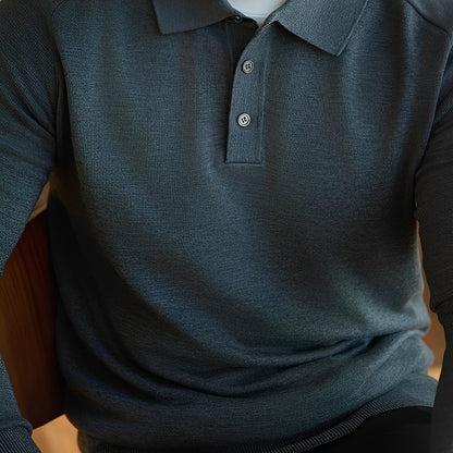 Anton - Entspannter Wollpullover mit Reverskragen für Herren