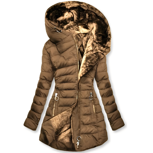 Jasmine - Moderne Damen-Winterjacke mit Kapuze