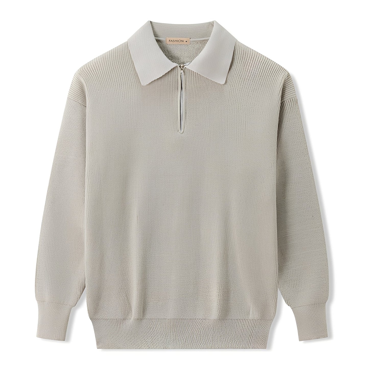 Justin - Moderner Herrenpullover mit halbem Zipper