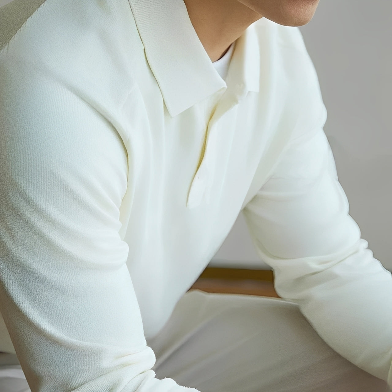 Anton - Entspannter Wollpullover mit Reverskragen für Herren