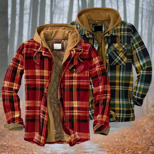 Ormond – Karierte Winterjacke mit Kapuze